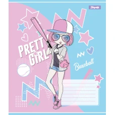 Зошит А5/12 арк лінія 1В Pretty girl, 767221