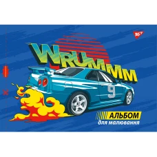 Альбом для малювання, А4 12 арк. 100г/м2, скоба з перфорацією, 130559 YES