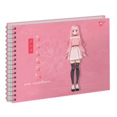 Альбом для малювання, А4 20 арк. 100г/м2, спіраль "Anime" УФ-виб., 130569 YES