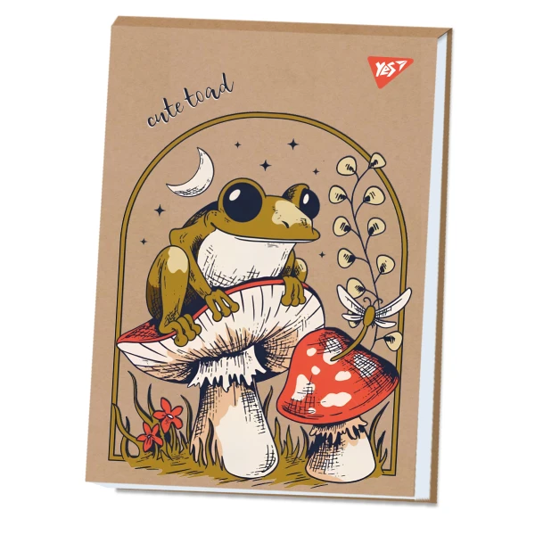 Альбом для малювання, А4 40 арк. 100г/м2, склейка білила "Frog" крафт 130583 YES