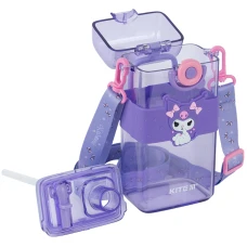 Пляшечка для води 500 мл, Kuromi HK24-1203-1 Kite