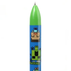 Ручка кулькова YES "Minecraft" 0,7 мм, автоматична, 6 кольорів, 712244
