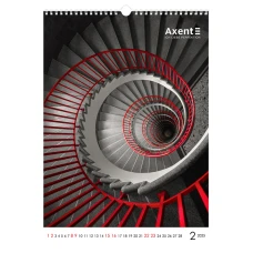 Календар настінний А3 2025 р., One color art 8804-25-2-A