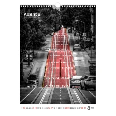 Календар настінний А3 2025 р., One color art 8804-25-2-A