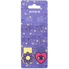 Набір магнітних закладок з фігурними скріпками Letter K24-495-4 Kite