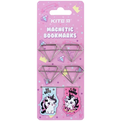 Набір магнітних закладок з фігурними скріпками Diamond K24-495-1 Kite