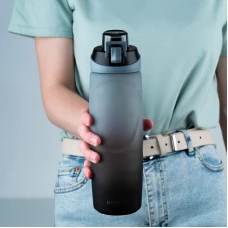 Пляшечка для води 760 мл, сіро-чорна K24-1200-1