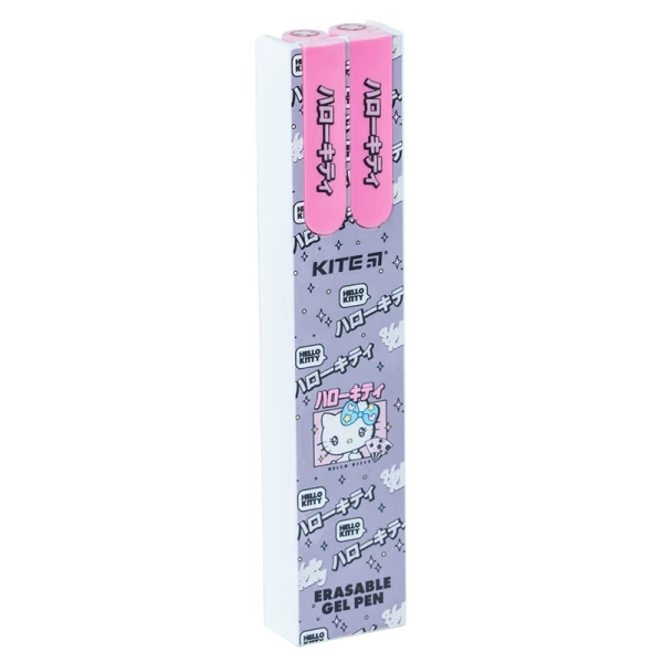Ручка гелева "пиши-стирай", синя, 2 шт. у пеналі, Hello Kitty, HK24-069-2 Kite