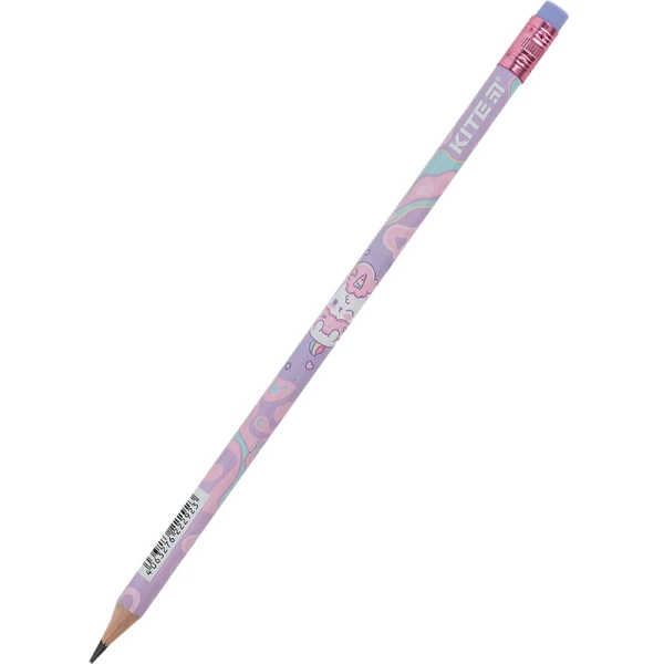 Олівець графітний з гумкою Rainbow Catcorn K24-056-2 Kite