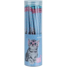 Олівець графітний з гумкою Studio Pets, 36шт., туба SP24-056 Kite