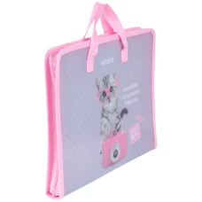 Папка-портфель на блискавці, 1 відділ., A4, Studio Pets SP24-202 Kite