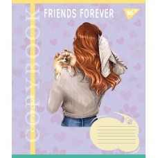 Зошит А5/36 арк кліт YES Friends forever, 767063