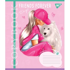 Зошит А5/36 арк кліт YES Friends forever, 767063