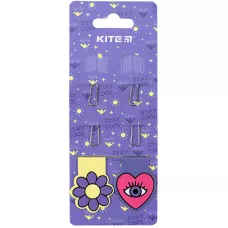 Набір магнітних закладок з фігурними скріпками Letter K24-495-4 Kite