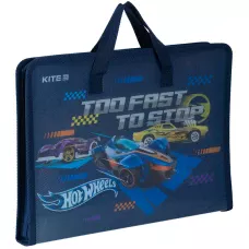Папка-портфель на блискавці, 1 відділ., A4, Hot Wheels HW24-202 Kite
