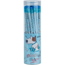 Олівець графітний з гумкою Dog, 36шт., туба K24-056-1 Kite