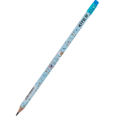Олівець графітний з гумкою Dog, 36шт., туба K24-056-1 Kite