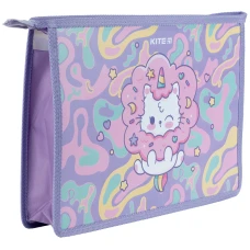Папка на блискавці A4+, Kite Rainbow Catcorn K24-428-1