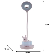 Настільна лампа LED з акумулятором Cloudy Bunny, рожевийK24-493-1-2