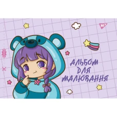 Альбом для малювання, А4 12 арк. 100г/м2, скоба з перфорацією, 130558 YES