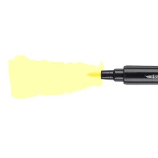 Маркер акварельний SANTI "Brush Marker" SWB-01, світло-жовтий, двосторонній, 391057