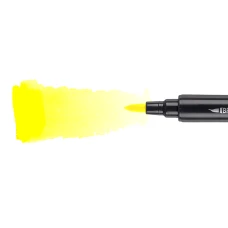 Маркер акварельний SANTI "Brush Marker" SWB-02, жовтий, двосторонній, 391058