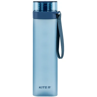 Пляшечка для води квадратна, 700 мл, синя, K24-1210-1 Kite