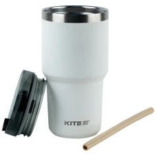Термокружка 600 мл, біла, K24-1206-1 Kite