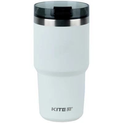 Термокружка 600 мл, біла, K24-1206-1 Kite