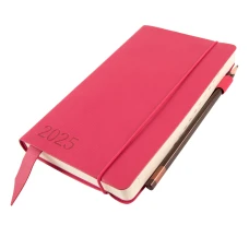 Діловий записник 12х20cм дата Leo Planner, "Monaco", м'який, 352 стор., рожевий, 252506