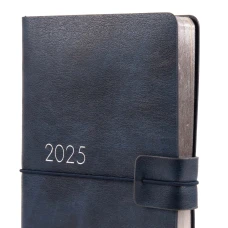 Діловий записник 12х20cм дата Leo Planner "Glory", м'який, 352стор., темно-синій, 252511