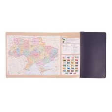 Діловий записник 12х20cм дата Leo Planner "Glory", м'який, 352стор., темно-синій, 252511