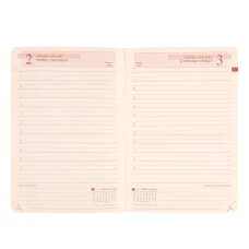 Діловий записник 12х20cм дата Leo Planner "Glory", м'який, 352стор., темно-синій, 252511