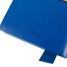 Діловий записник 12х20cм дата Leo Planner "Identico", м'який, 352стор., синій, 252512