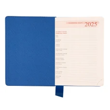 Діловий записник 12х20cм дата Leo Planner "Identico", м'який, 352стор., синій, 252512