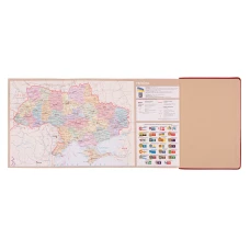 Діловий записник А5 дата Leo Planner "Aldento", інтегральний, 368 стор., червоний, 252537