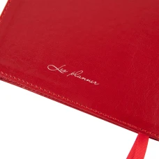 Діловий записник А5 дата Leo Planner "Aldento", інтегральний, 368 стор., червоний, 252537