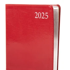 Діловий записник А5 дата Leo Planner "Aldento", інтегральний, 368 стор., червоний, 252537