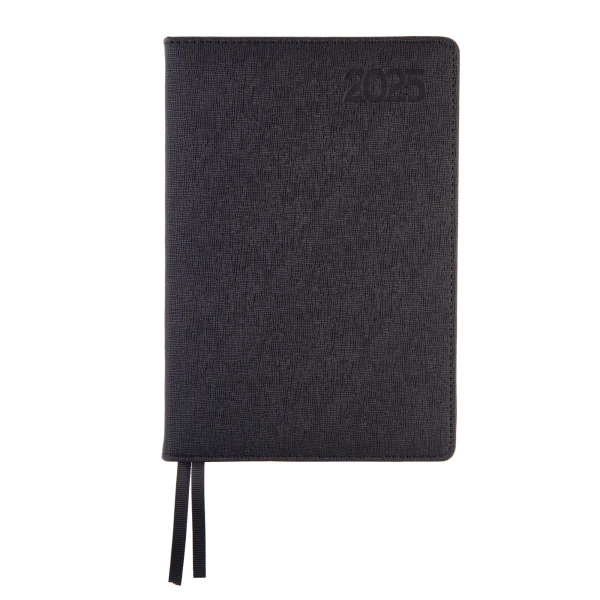 Діловий записник А5 дата Leo Planner "Escalada", твердий, 368 стор., чорний, 252523