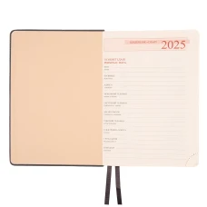 Діловий записник А5 дата Leo Planner "Escalada", твердий, 368 стор., чорний, 252523
