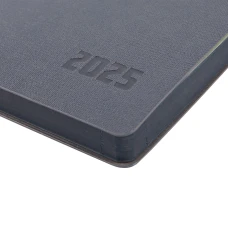 Діловий записник А5 дата Leo Planner "Infinity", м'який, 368 стор., темно-сірий, 252534