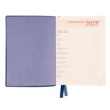 Діловий записник А6 дата Leo Planner "Apiro", м'який, 352 стор., синій, 252599