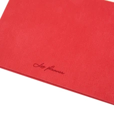 Діловий записник-щотижневик 10х15см дата Leo Planner "Monte", м'який, 128 стор., червоний, 252561