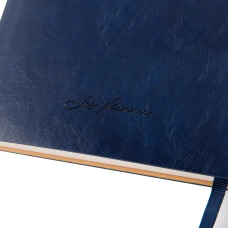 Діловий записник А5 дата Leo Planner "Agenda", м'який, 368 стор., темно-синій, 252550