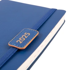 Діловий записник А5 дата Leo Planner "Dignity" м'який, 368 стор., синій, 252533