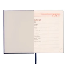 Діловий записник А5 дата Leo Planner "Persona", твердий, 368 стор., темно-синій, 252527