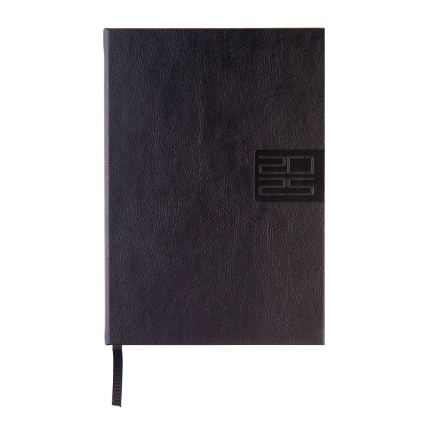 Діловий записник А5 дата Leo Planner "Persona", твердий, 368 стор., чорний, 252530