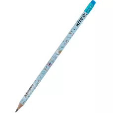 Олівець графітний з гумкою Dog, 36шт., туба K24-056-1 Kite