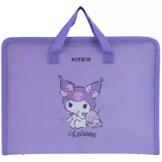 Папка-портфель на блискавці, 1 відділ., A4, Kuromi HK24-202 Kite