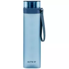 Пляшечка для води квадратна, 700 мл, синя, K24-1210-1 Kite